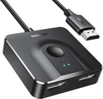 UGREEN HDMI jungiklis 4K 60Hz HDMI skirstytuvas 2 in 1 Out arba 1 in 2 Out HDMI skirstytuvas dvikryptis HDCP 2.2 3D HDR CEC, skirtas PS5/4, Xbox, TV Stick, TV Box, televizoriui, kompiuteriui, monitoriui, projektoriui ir kt.