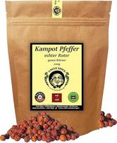 UNCLE SPICE® Raudonieji Kampoto pipirai - 120 g Tikrieji Kampoto raudonieji pipirai - aukščiausios kokybės - saulėje džiovintos sveikos pipirų uogos, su meile renkamos Kambodžoje, tikri raudonieji pipirai