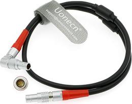Uonecn LBUS Cable ARRI Camera Lens Motor Cable Right Angle 4-Pin Male to Straight 4-Pin Male Cable for Arri LBUS FIZ MDR Wireless Focus Cforce Lens Motor Cable
