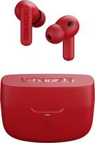 Urbanista Atlanta In-Ear Headphones Bluetooth Noise Cancelling, Hybrid ANC, Deep Bass, Splashproof, Multipoint Pairing Earbuds, Transparency Mode, Wireless Charging Case, Vibrating Red