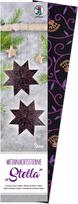 Ursus 16170000 Christmas Star Stella Shiva, Black/Purple/Copper, 110 g, Approx. 7 x 30 cm, 33 Sheets, Printed on Both Sides, Glitter, Includes Folding Instructions