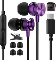 USB C Earphones for Samsung Galaxy A53 A33 S23 Ultra S21 FE S20 FE M53 Magnetic USB C Earphones with Mic Wired USB Type C Earphones for Oneplus 11 Nord 2T Pixel 7 6a Poco F4
