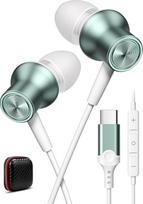 USB C Headphones for Pixel 8 7a 7 Pro 5G Google 6, Magnetic In-Ear Type C Earplugs with Microphone Cable, Headphones USB C Connection Headset for Samsung Galaxy A34 A54 A33 A53 iPhone 15 Mi 13T POCO