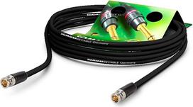 Vasaros kabelis Koaksialinis vaizdo kabelis su BNC 75 Ω HD/3G/6G/12G-SDI / 4K-UHD SC Vector 0.8/3.7 - BNC/BNC NBNC75BLP9X Neutrik - Juodas (15 m) - Pagaminta Vokietijoje pagal