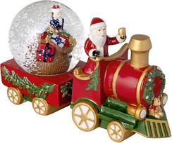 Villeroy & Boch Christmas Toys Large Train Snow Globe Train, 22 x 8.5 x 12.5 cm, Porcelain/Glass, Multi-Colour