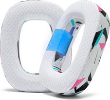 WC Freeze A30 - Cooling Gel Ear Pads Compatible with Logitech Astro A30 Headphones by Wicked Cushions - Increase Comfort, Durability, Thickness and Soundproofing | 90's White