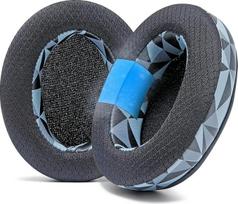 WC Freeze for Arctis Nova - Hybrid Fabric Cooling Gel Replacement Ear Pads for Arctis Nova Pro Wired, Nova 7, 5, 4, 3, 1 - Made by Wicked Cushions (Not Fits Nova Pro Wireless) | Geo Grey