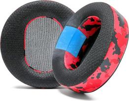 WC Freeze Maxwell - Cooling Gel Ear Pads Compatible with Wicked Cushions Audeze Maxwell Headphones - Increased Comfort, Durability and Thickness for Epic Gaming Sessions | Red Camo