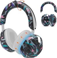 WC ShellZ XM5 - Headphone Outer Shell and Headband Covers for Sony WH1000XM5 Made by Wicked Cushions | Made with High Quality Silicone | 90's Black