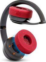 WC SweatZ Beats Solo - Patented Sweat-Absorbing Ear Pad Covers for Beats Solo 4, Beats Solo 3 and Beats Solo 2 Made by Wicked Cushions | Red
