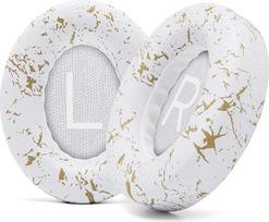 WC Wicked Cushions Improved Replacement Ear Pads for Bose 700 Noise Cancelling Headphones (NC700) - Softer PU Leather, Luxury Memory Foam, Ultra Durable Ear Pads | Gold Marble