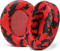 WC Wicked Cushions Replacement Ear Pads for Beats Studio 2 & 3 (B0501, B0500) Wired & Wireless | Does Not Fit Beats Solo | Softer Leather, Improved Foam and Stronger Adhesive | Red Camo