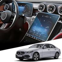 WEIPIN Navigation + Digital Cockpit Screen Protector for Mer-cedes C-Class W206 / GLC X254 2022 2023 Tempered Glass Screen Protector for GLC X254 Accessories Suitable with 9H Scratch-Resistant