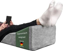 WELL B4 Ergonomiška pagalvėlė kojų venoms - kojų pakėlimo pagalvėlė, kojų poilsio pagalvėlė, pagalvėlė kojoms ir keliams, idealiai tinka kaip limfos pagalvėlė ir venų pleištas