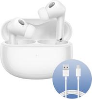 Xiaomi Buds 3T ProGloss White + USB-C Cable 1m White, Wireless Headphones with Built-in USB-C Cable, 1m, Bluetooth 5.2 Connection, Noise Cancelling Capacity