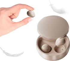Xmenha Invisible Headphones, Sleep Earbuds, True Wireless Earbuds for Small Ears, Sleeping Bluetooth 5.1 Headphones, In-Ear Headphones, 36 Playtime, Built-in Microphone with Charging Case for