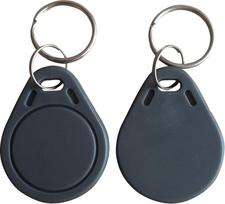 YARONGTECH® Mifare Classic 1K Tag RFID ISO14443A Key Fob 13.56MHz ABS IC NFC žymos prieigos kontrolei (100 vnt.), pilka