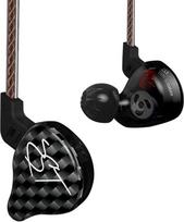 Yinyoo KZ ZST In-Ear-Kopfhörer, mit Balanced Armature- + Dynamic Hybrid Dual-Treibereinheit, HiFi-Bass-Headset BZW. - In-Ear-Kopfhörer Carbon no mic