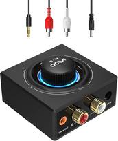YMOO "Bluetooth 5.3" garso imtuvas stereo sistemai, "Bluetooth" adapteris AUX HiFi, 50 pėdų atstumas, 3,5 mm lizdas ir RCA įvesties imtuvas televizoriui / mobiliajam telefonui / stalui / kompiuteriui / MP3 grotuvui / stiprintuvui