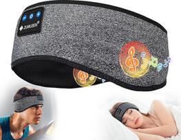 ZUMUSEN Miego ausinės "Bluetooth 5.4", miego ausinės su ausinėmis, "Bluetooth" miego kaukė, sportinės ausinės Miego ausinės su ausinėmis, skirtos sporto treniruotėms, bėgiojimui, jogai, kelionėms