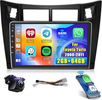 [2+64GB] Android 13 Car Radio, Wireless CarPlay Android Car, for Toyota Yaris 2006-2011 Radio, 9 Inch Screen Car Radio, Bluetooth, Mirror Link, GPS WiFi FM RDS SWC EQ