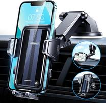 [2022 Pro versija] VANMASS Mobiliojo telefono laikiklis Automobilinis siurbimo puodelis ir ventiliacija 4 in 1 mobiliojo telefono laikiklis Lankstus išmaniojo telefono laikiklis Automobilinis itin saugus automobilinis mobiliojo telefono laikiklis, skirtas