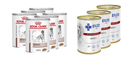 ROYAL CANIN Hepatic HF 16 6x420g skardinė + ENZO VET Hepatic nuo kepenų ligų šunims 3x400g