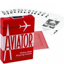 Aviator Standard Pokerio Kortos (Raudonos)