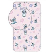 Medvilninė paklodė su guma 90x200 Lilo ir Stitch JF24