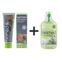 Dantenas sauganti dantų pasta + burnos skalavimo skystis Biomed Gum Health, 100 g + 500 ml