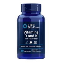 Life Extension Vitamins D and K with Sea-Iodine 60 caps