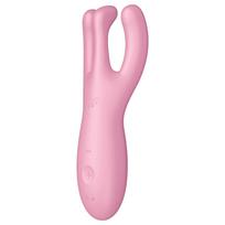 Satisfyer Threesome 4 - programėle valdomas klitorio vibratorius (rožinis)