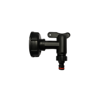 Pajungimas prie IBC konteinerio 60mm su kraneliu