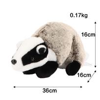 Naujas modeliavimo barsuko pliušinis žaislas barsukas plius animacinis gyvūno žaislas vaiko dovana 36cm0.17kg