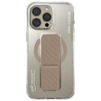 Skinarma axon iPhone 16 Pro Max 6.9" Magnetic Charging + Grip Stand Case, Champagne