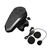BT-S3SN Bluetooth Motociklo Šalmo Interkomo Ausinės BTS3 Motociklo Ryšio Sistema Su FM Radiju 3 Vairuotojams 1pc for full face