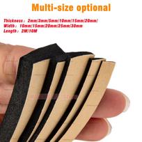 EPDM putų juostelė su guminiu porolonu nugaroje, lipni, spintelė, elektros spintos dėžė, durys ir langai, sandari, garso izoliacija 2mm x 10mm x 10m