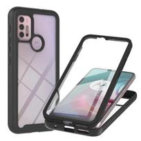 For Motorola G64 G84 G54 Power G30 E13 E14 5G Crystal Case 360 Protect Front Back Capa Moto G10 G13 54 22 G14 G82 G 42 G71 G20 For Moto E13&Case and PET Film juoda