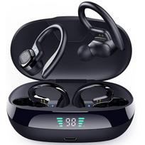 TWS 5.0 belaidės ausinės vandeniui atsparios HiFi belaidės ausinės Sportinės stereo ausinės LED ekranas Bluetooth ausinės su mikrofonu juoda