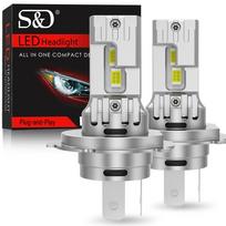 2vnt Canbus H4 LED priekinių žibintų lemputės tolimųjų artimųjų šviesų 30000LM automobilių motociklų žibintai 24vnt 3570 CSP turbo LED diodų lempos Auto Moto priekinis žibintas 12V 6500K H4/9003/HB2 Hi/Lo