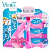 Gillette Venus moterų skutimosi peiliukai Moterų plaukų šalinimo skustuvas Epiliatorius Bikini kūno pažastų skutimosi skutimosi peiliukai. rožinė