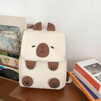 Capybara Backpack Book Bag for Students Large Capacity Travel Bag Crossbody Bag Couple Postman's Bag Handbag Gift
