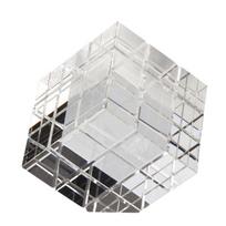 Šiaurės šalių kūrybinis menas Rubiko kubo krištolo ornamentas Svetainės studijos biuro televizoriaus spintelė Įėjimas Šviesus Prabangus Minkštas Dekoravimas Crystal Rubik's Cube Ornament