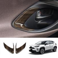 Automobilio vidinės durų durų dubens apdailos dangtelis rankenos panelės rėmas Toyota Yaris Cross 2020-2024 automobilių stilius interjero aksesuarai