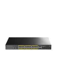 24 prievadų valdomas komutatorius CUDY GS2028PS4-300W