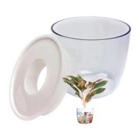Savaime laistantis gėlių vazonas - 10.2 cm - Baltas - Automatinis augalų laistymas