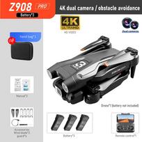 2024 m. naujasis Z908 Pro MAX Drone 4K HD Professional ESC dvigubos kameros optinio srauto padėties nustatymo nuo vėjo 2.4G WIFI kliūčių išvengimo keturkopteris Dual 4K 3B Black