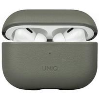 uniq case for Terra AirPods Pro 2nd Generation. Genuine Leather (2022/2023) soulony/lichen green