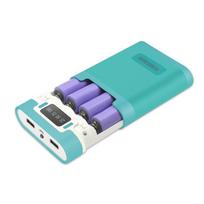 5V 2/4 lizdai 5600mAh/10000mAh 18650 baterijos dėžutės dėklas  pasidaryk pats  Power Bank įkroviklio korpuso įkrovimo dėklas 2/4x18650 ličio jonų akumuliatoriams 4 slot mėlyna