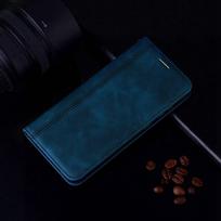 Verslo odinis atverčiamas piniginės dėklas, skirtas Apple iPhone XS Max X XR 6 8 7 Plus 13 12 11 Pro Huawei Honor Xiaomi Redmi Poco Samsung Galaxy knygų viršelių dėklai Redmi Note 9T mėlyna